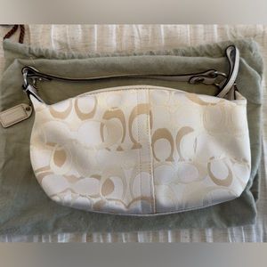 Coach Bag - Small. Ivory color.